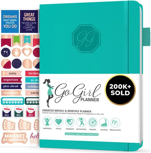 Vista 29 de GoGirl Agenda y organizador para mujer – Agenda semanal tamaño A5, diario de objetivos y agenda para mejorar la gestión del tiempo, la productividad