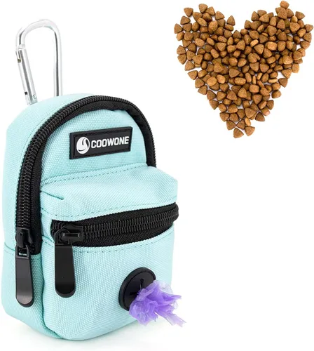 Vista 16 de Bolsa de golosinas para perros, soporte para bolsas de excrementos de perro para correas, contenedor de aperitivos para mascotas con bolsa
