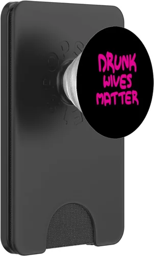Vista 7 de Drunk Wives Matter - Camisa para mujer, diseño divertido para beber PopSockets, PopGrip estándar