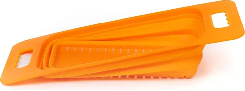 Vista 3 de SAMMART Colador rectangular sobre el fregadero (naranja)