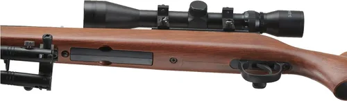 Vista 6 de Well MB03 - Rifle de francotirador Airsoft con alcance y bípode - Madera