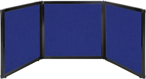 Vista 33 de Versare Pantalla plegable de mesa Partición de 3 paneles Divisor de espacio de trabajo portátil ligero Negro 78 x 24 pulgadas