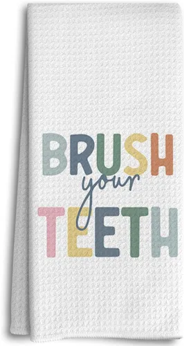 Vista 8 de Decoración de baño para niños, toallas y accesorios, decoración de cocina para niños pequeños, lávate las manos, toallas de cocina negras bohemias