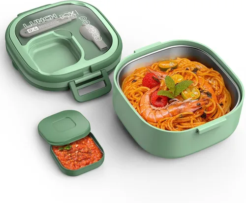 Vista 7 de PEDECO - Caja azul individual Bento, utensilios divisores extraíbles, aptos para microondas Single compartment w/ removable divider Customize