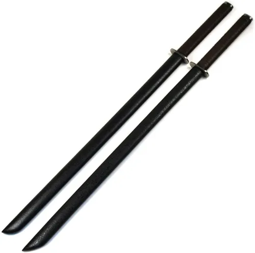 Vista 6 de Ace Martial Arts Supply dos espadas ninjas con vaina doble