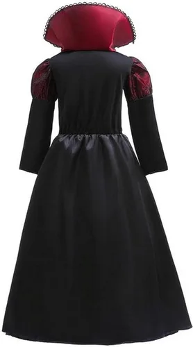 Vista 4 de Brcus Disfraces de Halloween de vampiro real para niñas, juego de rol, disfraz de cosplay