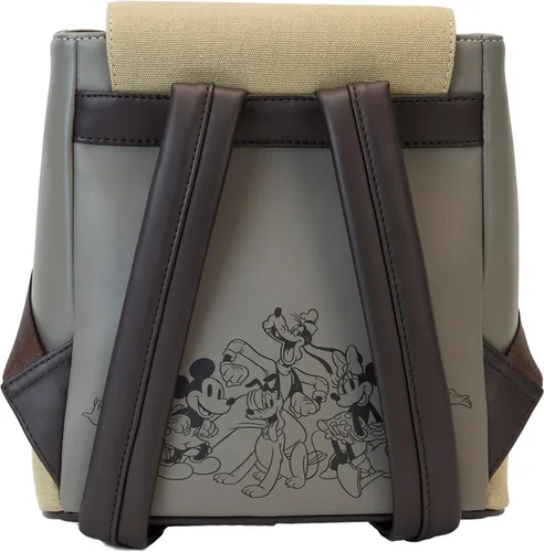 Vista 5 de Loungefly Mini mochila de lona de Mickey y sus amigos de Disney