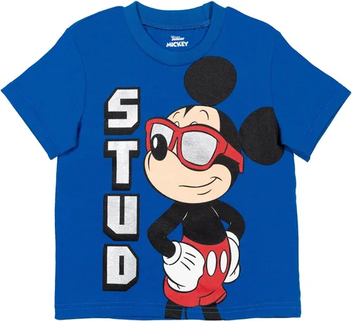 Vista 5 de Disney- Camisa de manga corta y pantalones cortos de malla de Mickey Mouse