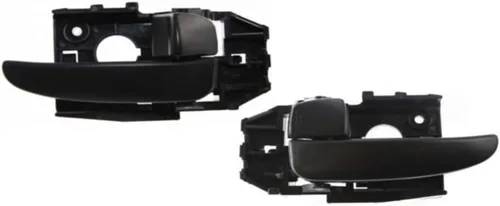 Vista 5 de Para Hyundai Elantra 2001-2006 Manija de puerta interior delantera, lado del conductor negro Con botón de bloqueo de puerta Recorte
