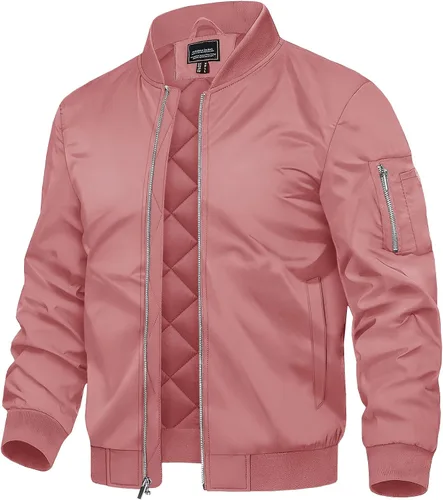 Vista 16 de TACVASEN Chaquetas bomber para hombre, chaqueta acolchada térmica, resistente al agua, abrigos de invierno cálidos