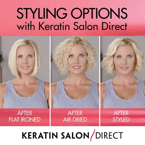 Vista 4 de Keratin Salon Direct Tratamiento capilar de queratina, 4 onzas, crema, aroma natural, para cabello seco y encrespado, control de encrespamiento, sin