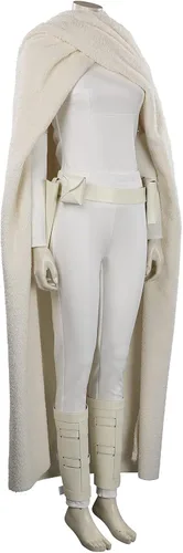 Vista 3 de Rodwake Disfraz de Padme Amidala para mujer, disfraz de princesa Leia, disfraz de cosplay de Halloween