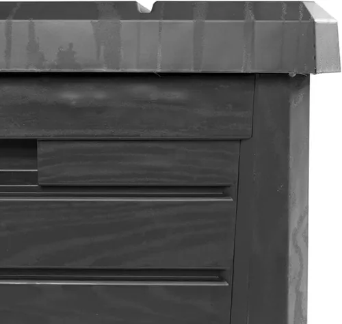 Vista 9 de Large Outdoor Cushion Box Anthracite Polypropylene Medium Storage with Lock for Garden Patio Deck