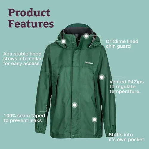 Vista 4 de Marmot Boy 's PrecipChaqueta para hombre