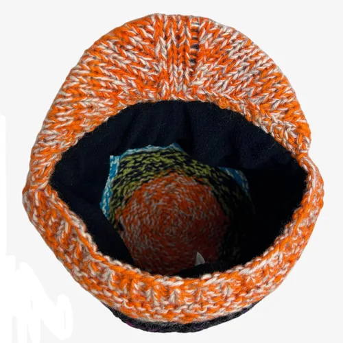 Vista 3 de Agan Traders Gorro de punto para mujer, acanalado, holgado, con forro polar, sin igual