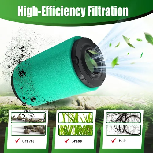 Vista 4 de 793569 Filtro de aire 793685 Kit de afinación de prefiltro para B&S 33R877 31Q777 331777 Craftsman LT2000 YT3000 JD GY21055 MIU11511 LA115 LA125