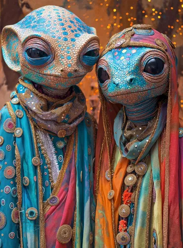 Vista 16 de Cross & Glory - Conoce a los alienígenas: Kael y Narae - Rompecabezas de 1000 piezas Historia de amor intergaláctica Rompecabezas alienígenas