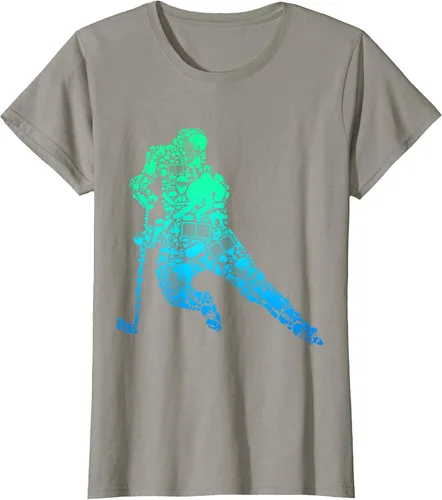 Vista 19 de Jugador de hockey sobre hielo Camiseta de hockey sobre hielo para hombres y niños Asphalt Grey