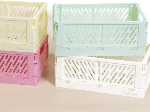 Vista 2 de Craftelier - Caja para organización y almacenamiento de álbumes de recortes y otros materiales de artesanía Diseño plegable y apilable