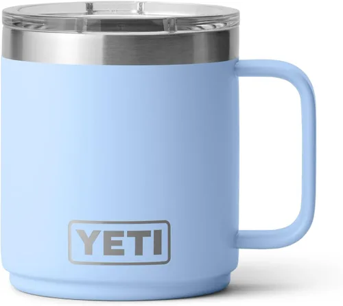 Vista 32 de YETI Rambler - Taza apilable de 10 onzas, aislada al vacío, acero inoxidable con tapa MagSlider, acero inoxidable