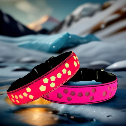 Vista 7 de Collar de perro LED, 15 modos de luz, USB-C recargable, collar de perro con luz brillante (negro, S (7.87-11.8 pulgadas)