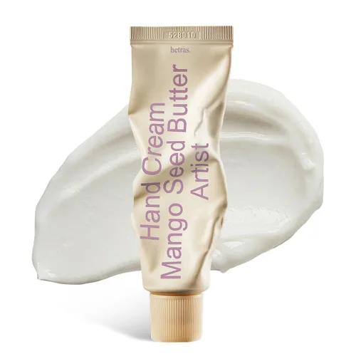 Vista 18 de hetras. Crema de manos con perfume Hinoki - Aroma fresco de ciprés Hidratante de manos coreano sutil perfumado con semilla de mango y manteca