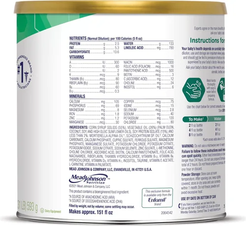 Vista 9 de Enfamil ProSobee Lipil: fórmula de soja para infantes, Enf-9730, Polvo, 22 onza, 1, 1