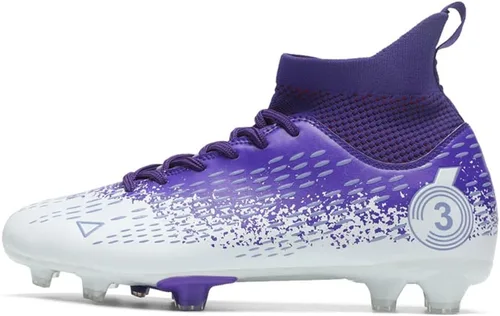 Vista 2 de Botas de fútbol para hombre, zapatos de fútbol, zapatos de punta, zapatillas de deporte cómodas para adultos, atlético, al aire