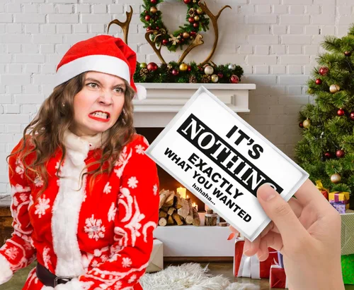 Vista 6 de Jergrim Caja de regalo Nothing, regalos divertidos de broma, ideal para elefante blanco, regalos para hombres, mujeres, Papá Noel secreto