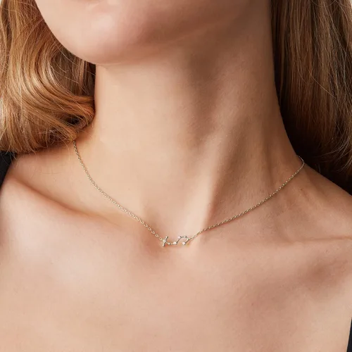 Vista 4 de PAVOI 14K Gold Plated Astrology Constellation Horoscope Zodiac Necklace 16-18