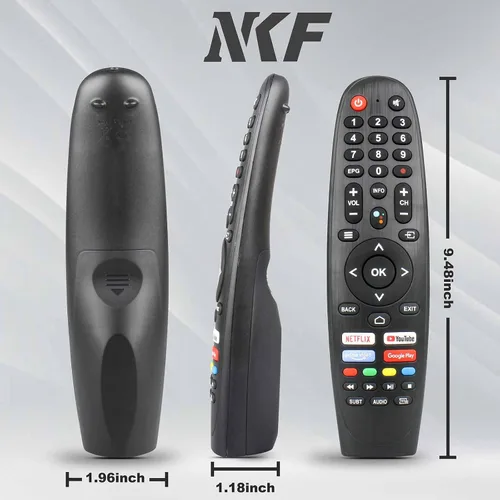 Vista 7 de EC32V2HA EC40V2FA Reemplazo de control remoto para Caixun Android TV Remote y BLAUPUNKT, para SANSUI TV Remote y ARRQW