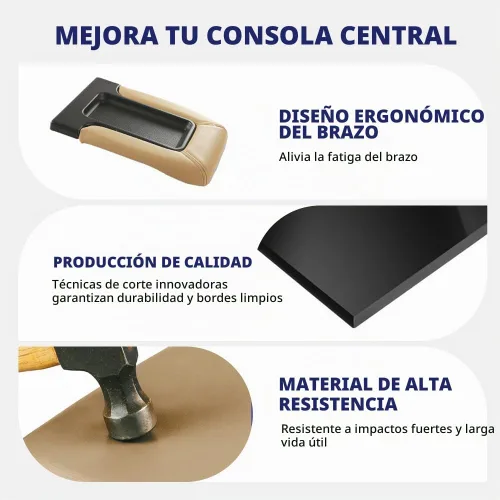 Vista 3 de PIT66 Kit de reposabrazos de consola central, compatible con Silverado Avalanche Suburban Tahoe Sierra Yukon Beige 99-07 Chevy/GMC 1999-2007 (beige)