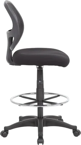 Vista 10 de Boss Office Products Taburete de malla de grado comercial, negro