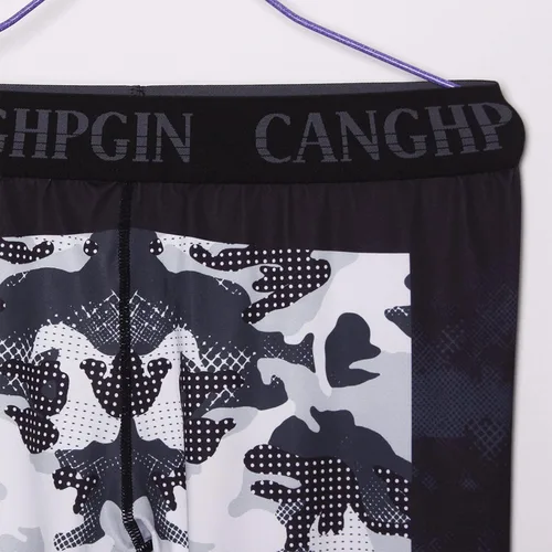 Vista 8 de Ropa De Gym - Ropa deportiva para hombre, de secado rápido, mallas de manga larga