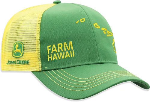 Vista 8 de John Deere Gorra de béisbol con logotipo y malla trasera con contraste, para hombre