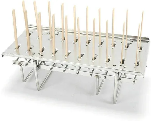 Vista 6 de Moldes para paletas, 20 moldes de acero inoxidable para helados Pop Ice Pop Lolly Paletas Barras de paletas para bricolaje helado helado