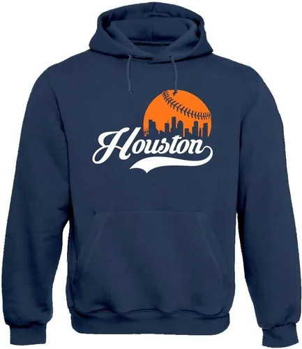 Vista 9 de Xtreme Apparrel Cityscape Skyline - Sudadera con capucha para hombre para fanáticos del béisbol