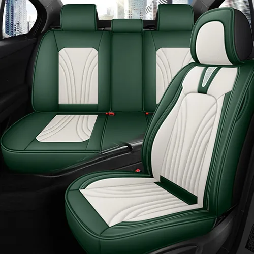Vista 21 de Fundas de asiento de automóvil para Toyota Matrix 2003-2013, impermeables, de piel sintética, compatibles con bolsas de aire, fundas protectoras
