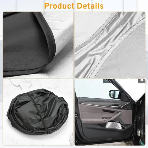 Vista 7 de XHRING Parasol para parabrisas para Honda Civic 2022 2023 2024 2025 2026 Accord 2018-2025 Sedan Hatchback Si Sedan LX EX EXL Sport Hybrid Touring