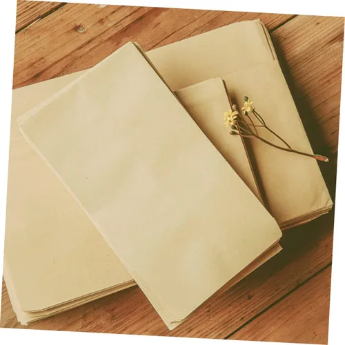 Vista 7 de Sobres de papel Kraft 6.5 in Postal Sizethick 200pcs Diseño retro para eventos