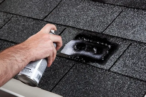 Vista 6 de Rust-Oleum Parche de techo triple grueso y espray sellador, 13 onzas, negro