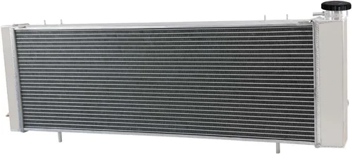 Vista 2 de Radiador para Jeep Cherokee Wagoneer Comanche 1984-2001 2.1L 2.5L L4 2.8L V6 4.0L L6 Gas, 1 fila de radiador de aluminio de rendimiento completo