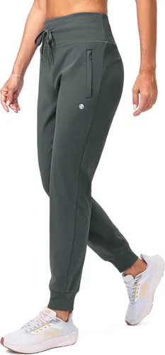 Vista 48 de G Gradual Pantalones deportivos con forro polar para mujer, de cintura alta, resistentes al agua, térmicos, para invierno, correr, senderismo