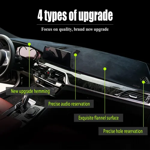 Vista 8 de Alfombrilla para salpicadero de coche, compatible con SsangYong Korando 2011 2012 2013