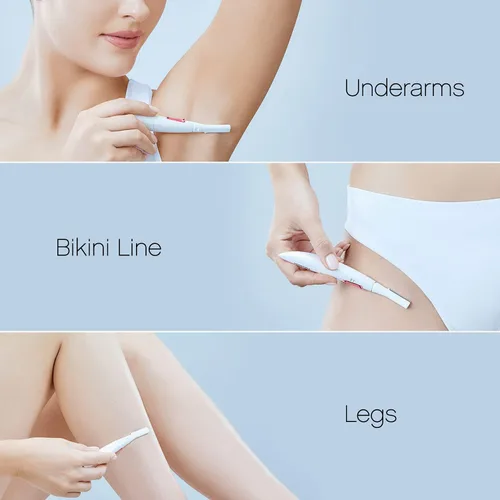 Vista 5 de Panasonic Depiladora para todo el cuerpo para mujeres, diseño portátil y elegante, suave para área del bikini, axilas, piernas, rosa, 1 unidad