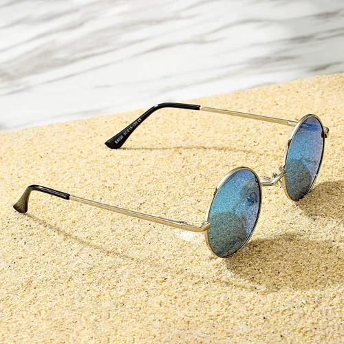 Vista 6 de Pro Acme - Gafas de sol polarizadas redondas para hombre y mujer, estilo John Lennon
