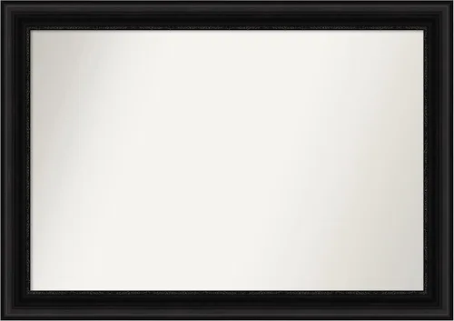 Vista 207 de Amanti Art Espejo personalizado, espejo de baño negro puente, espejo de pared o espejo de tocador de baño sobre el fregadero (26 x 26 pulgadas)