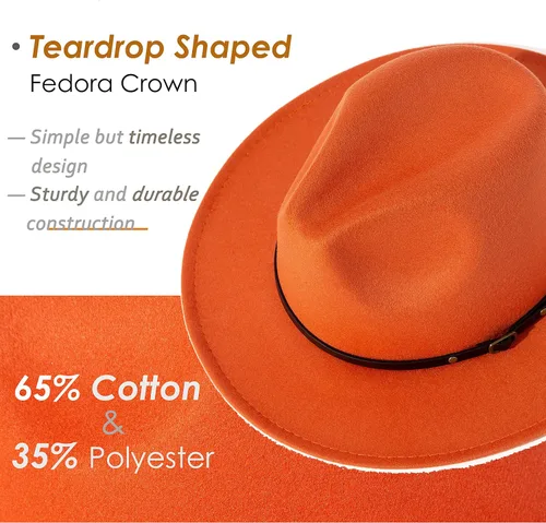 Vista 29 de Lisianthus - Sombrero con cinta con hebilla de ajuste, para mujer, modelo Fedora