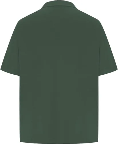 Vista 4 de Camisas polo con cremallera para hombre, camiseta de cuello de moda de verano, talla grande, camisa de golf clásica lisa para exteriores, tops