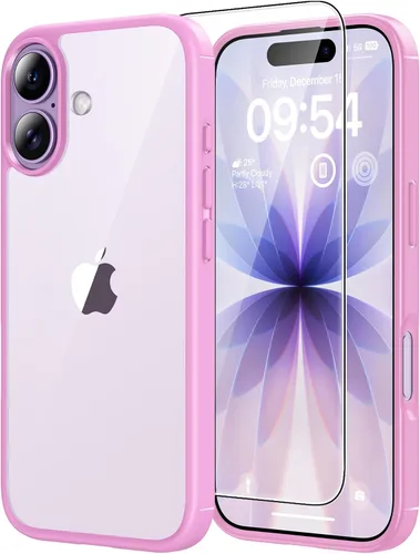 Vista 146 de TAURI Funda para iPhone 17, antiamarilleamiento con protector de pantalla, protección de grado militar, a prueba de golpes, delgada para iPhone 17